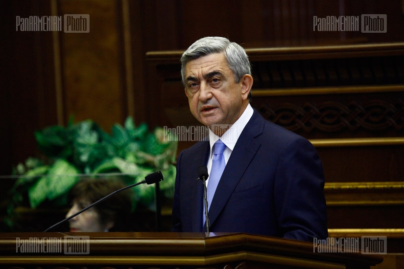 Первое заседение парламента Армении пятого созыва