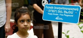 Opening of smoke-free playground at Yerevan Lovers' Park 