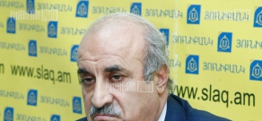Press conference of Khosrov Harutyunyan, leader of Armenia’s Christian Democratic party