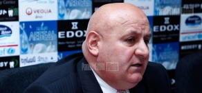 Press conference of the head of International Police Association Armenian section head Grigor Sargsyan 