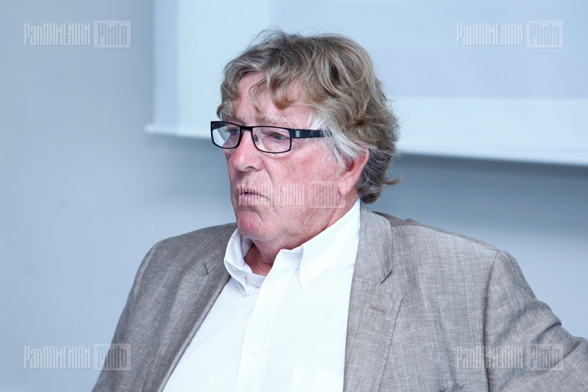 Press conference of Patrick Lorin, Armenian Water and Sewerage's CEO