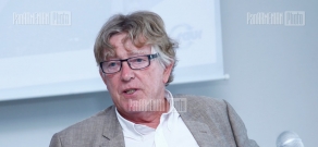 Press conference of Patrick Lorin, Armenian Water and Sewerage's CEO