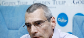Press conference of Regional Studies Center head Richard Giragosian