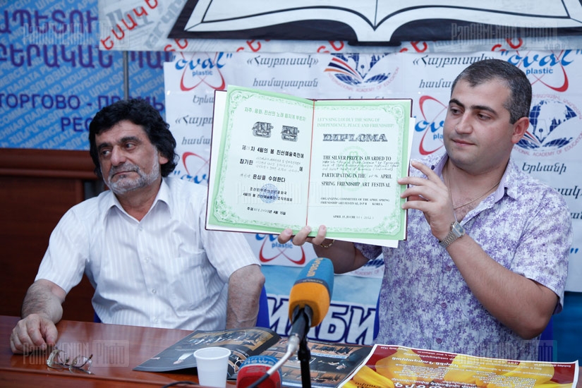 Օպերայի մեներգիչ Հայկ Տիգրանյանի և օպերային թատրոնի երգչախմբի ղեկավար Կարեն Սարգսյանի ասուլիսը