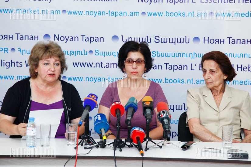 Press conference of environmentalists Silva Adamyan, Knarik Hovhannisyan, Inga Zarafyan