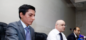 Press conference of Armenian Development Agency president Robert Harutyunyan and Canadian specialist Sergey Zodin