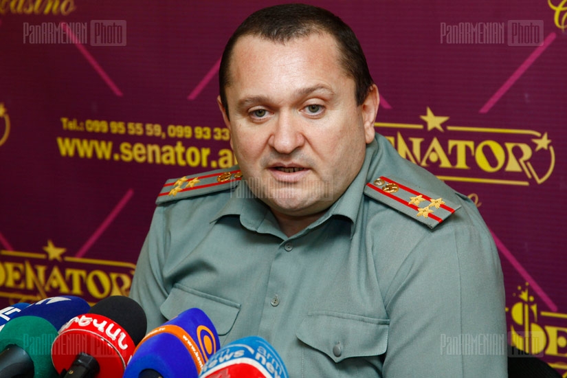 Press conference of general Norayr Yolchyan
