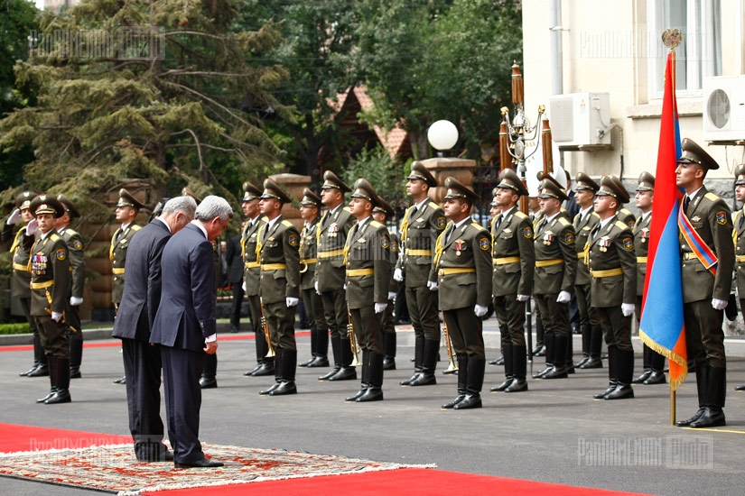 Official welcoming ceremony of Austria's president Heinz Fischer