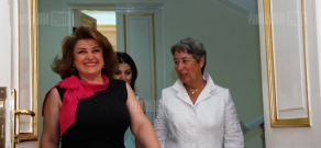 Meeting of First ladies of Armenia Rita Sargsyan and of Austria Margit Fischer 