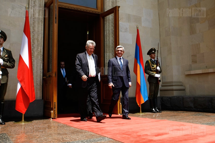 Joint press-conference of RA President Serzh Sargsyan and his Austrian counterpart Heinz Fischer