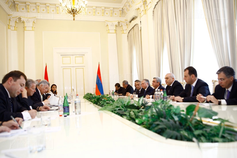 Meeting of RA President Serzh Sargsyan and his Austrian counterpart Heinz Fischer