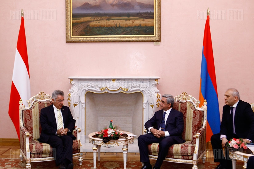 Meeting of RA President Serzh Sargsyan and his Austrian counterpart Heinz Fischer