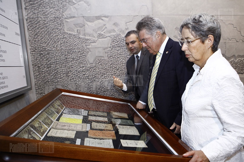 President of Austria Heinz Fischer visits Armenian Genocide Museum-Institute 