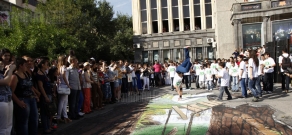 Opening of first 3D graffiti in Yerevan