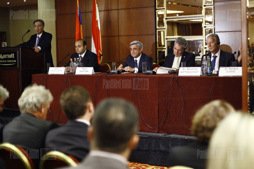 RA President Serzh Sargsyan attends Armenia-Austria business forum