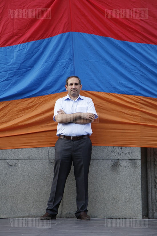 Митинг оппозиционного АНК на площади Свободы в Ереване