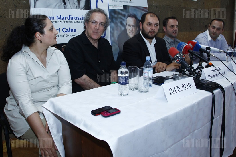 Press conference dedicated to Uri Canie's concert with Armenian State Chamber Orchestra