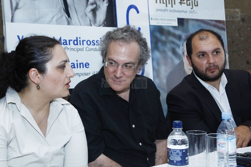 Press conference dedicated to Uri Canie's concert with Armenian State Chamber Orchestra