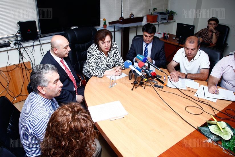 Press conference of RA Diaspora Minister Hranush Hakobyan and 
