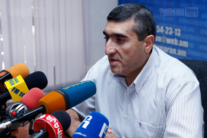 Press conference of Javakhq union president Shirak Torosyan
