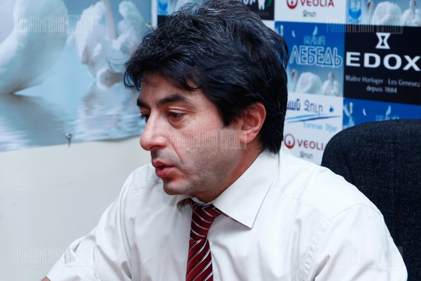 Press conference of president of Pyunik union for people with disabilities Hakob Abrahamyan