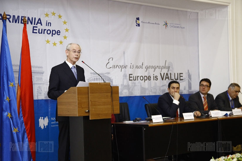 Armenia in Europe conference with participation of European Council President Herman Van Rompuy