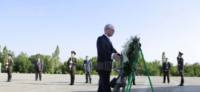 European Council President Herman Van Rompuy visits Armenian Genocide Memorial