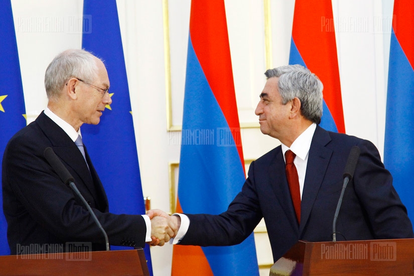 Joint press conference of RA President Serzh Sargsyan and President of European Council Herman Van Rompuy