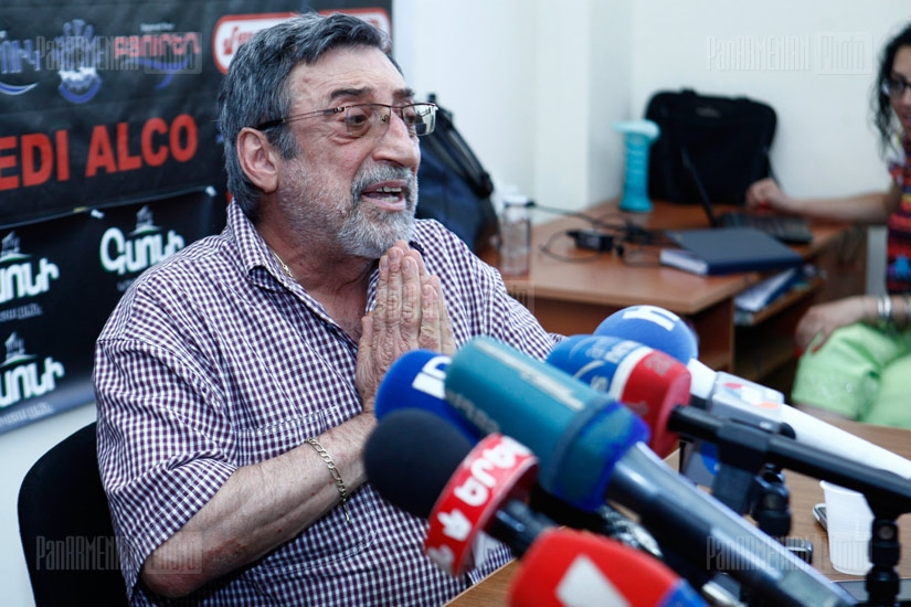 Press conference of actor Sergey Danielyan and screenwriter Nikolay Tsaturyan