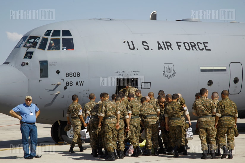 Peacekeeping troops of RA Armed Forces leave to Kosovo