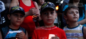 Candle lighting ceremony at Russian embassy in Yerevan