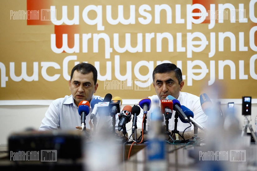 Press conference of ARFD supreme body representative Armen Rustamyan 