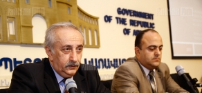 Press conference of Regulatory Guillotine project head Armen Eghiazaryan
