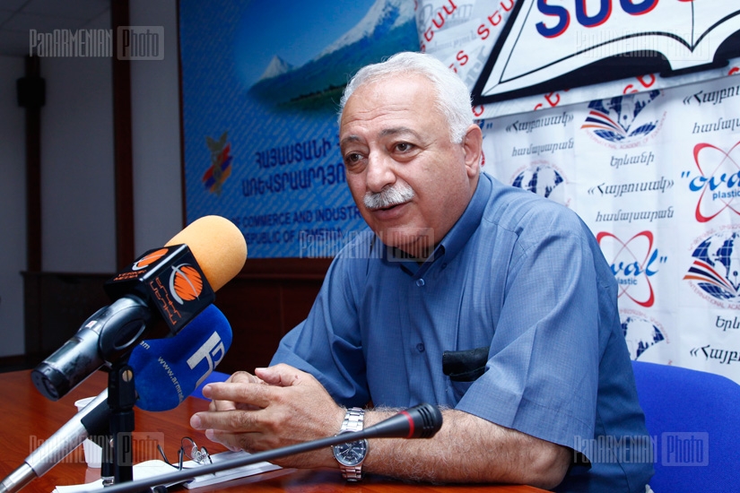 Press conference of Erebuni Museum director Gagik Gyurjyan 