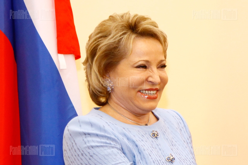 Briefing of Russia’s Federation Council chairperson Valentina Matvienko
