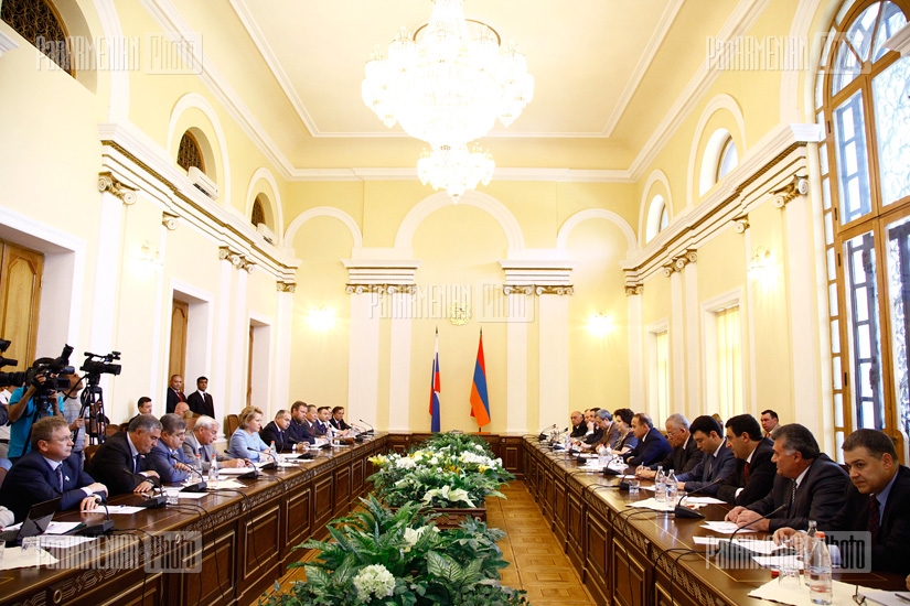 Briefing of Russia’s Federation Council chairperson Valentina Matvienko