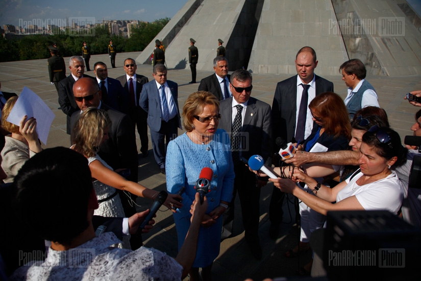 Valentina Matvienko, chairperson of Russia's Federation Council, visits ...