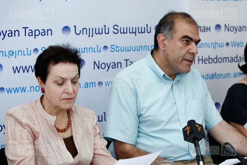 Press conference of Larisa Alaveryan and Garegin Chugaszyan