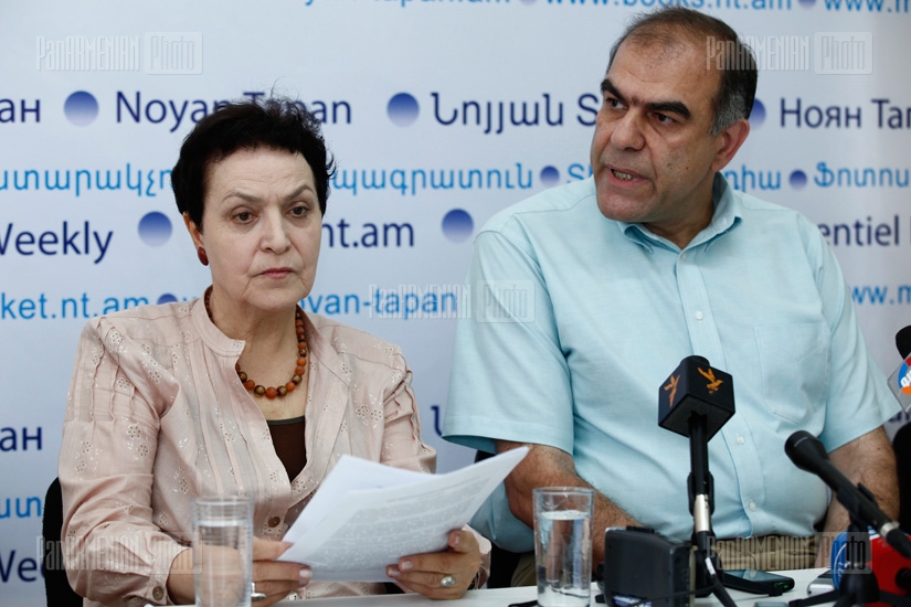 Press conference of Larisa Alaveryan and Garegin Chugaszyan