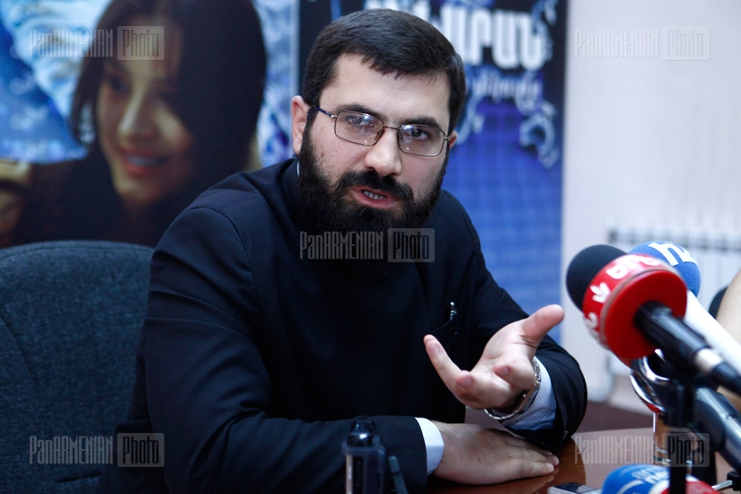 News conference of Father Shahe Ananyan, a celibate priest of the Armenian Apostolic Church at Mother See of Holy Etchmiadzin