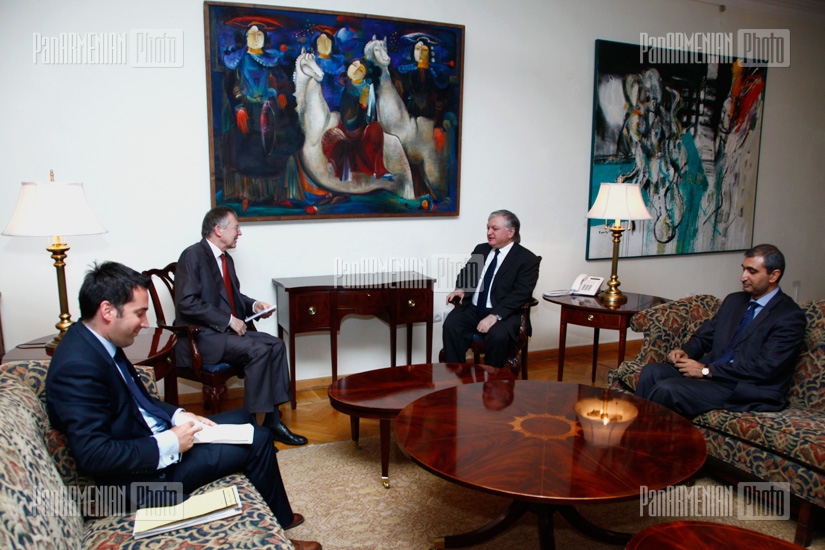  Foreign Minister Edward Nalbandian met with Ambassador of Germany Rainer Morelin