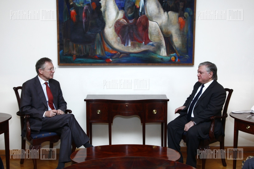  Foreign Minister Edward Nalbandian met with Ambassador of Germany Rainer Morelin