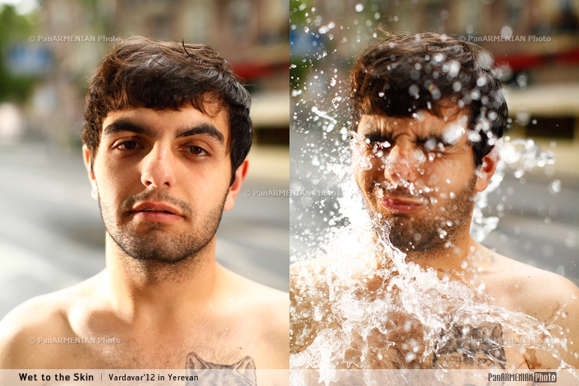 Wet to the Skin. Vardavar'12  water festival in Yerevan