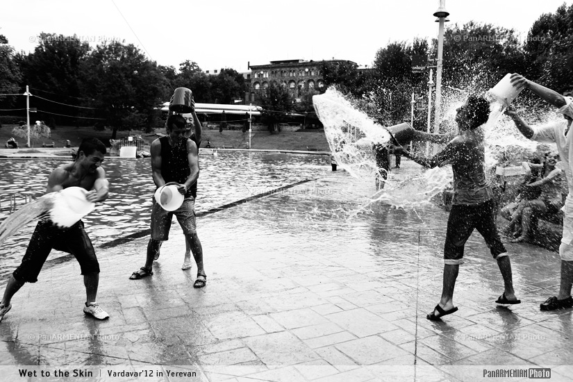 Wet to the Skin. Vardavar'12  water festival in Yerevan