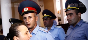 Relatives of dead soldiers hold protest in government building