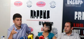Press conference of Press conference of Zaruhi Hovhannisyan, Arthur Minasyan and David Sanasaryan about Harsnaqar incident