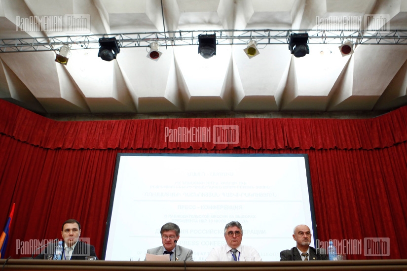 Press conference of Russian observing mission of Artaskh presidential elections