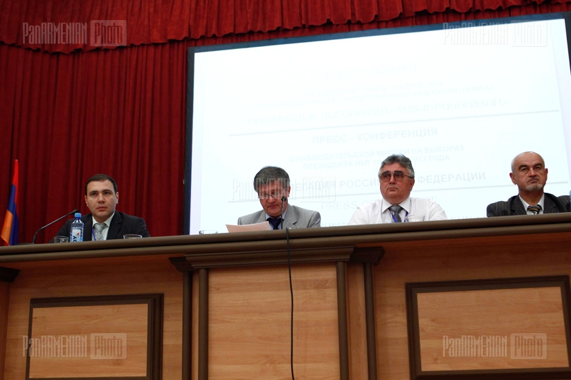 Press conference of Russian observing mission of Artaskh presidential elections