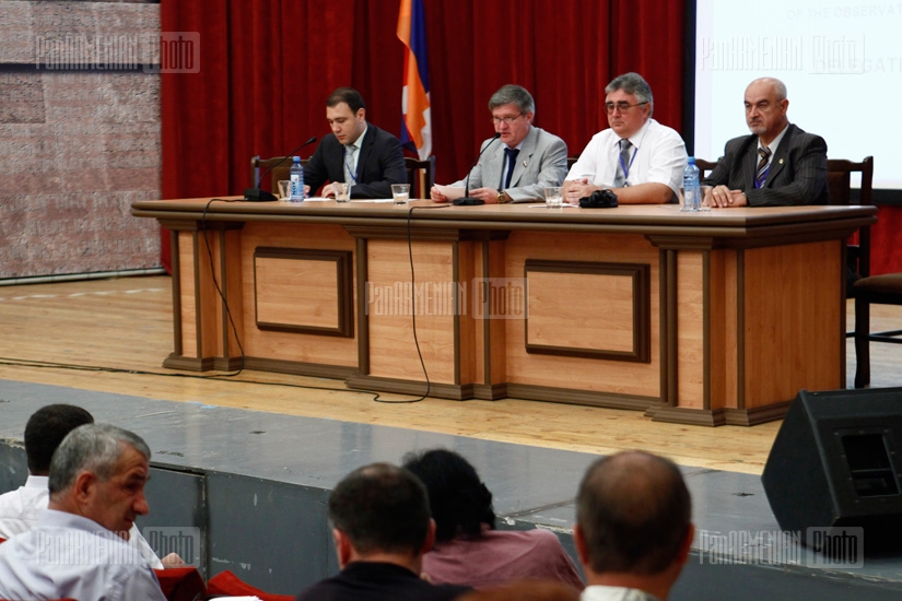 Press conference of Russian observing mission of Artaskh presidential elections