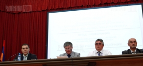 Press conference of Russian observing mission of Artaskh presidential elections